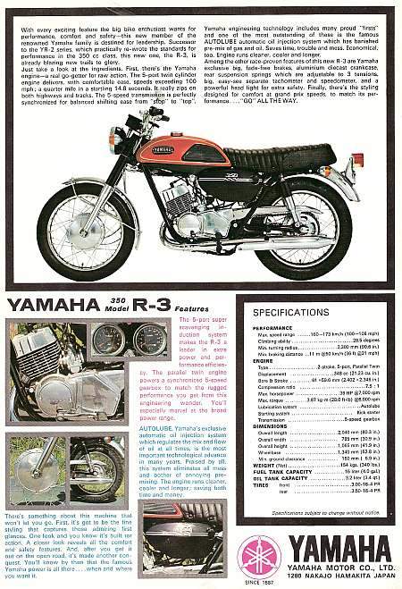 Yamaha YR3C For Sale Specifications, Price and Images