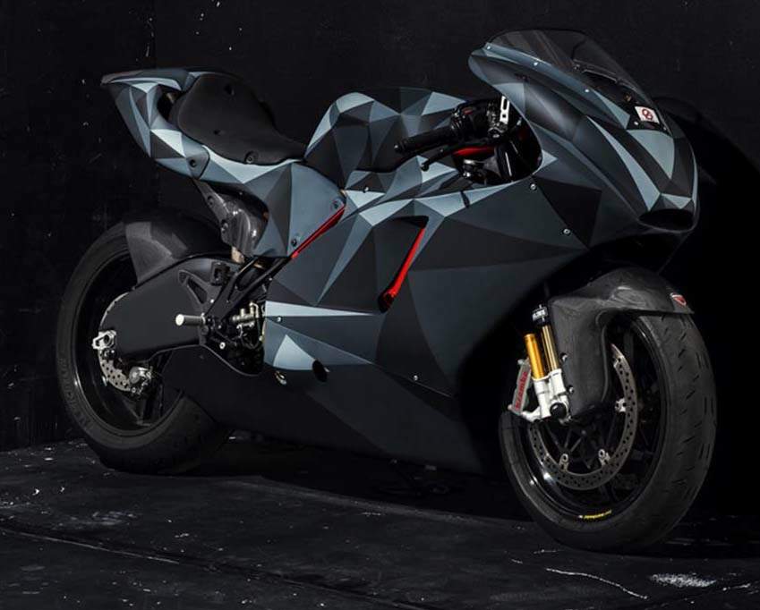  Black Polygon Desmosedici RR by Death Spray Custom For Sale Specifications, Price and Images
