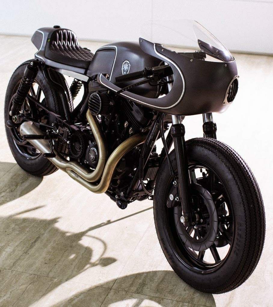Harley Sportster Cafe Racer "Slate Hammer" by Rough 
Crafts For Sale Specifications, Price and Images