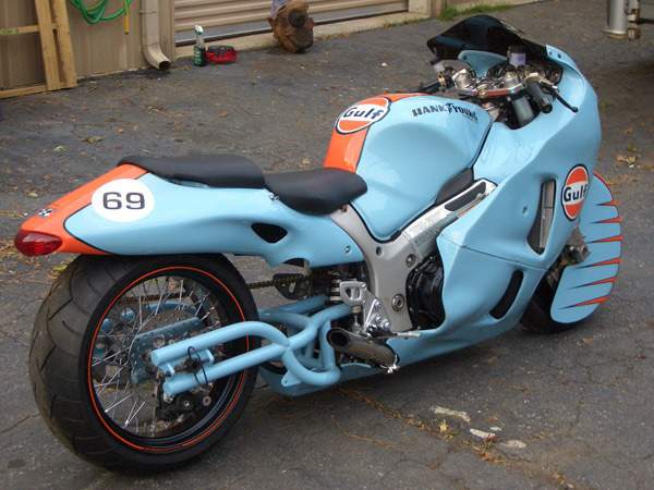 Suzuki Hayabusa Gulf Racing 
by Hank Young Choppers For Sale Specifications, Price and Images
