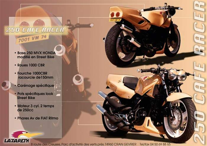 Lazareth 250 Café Racer For Sale Specifications, Price and Images
