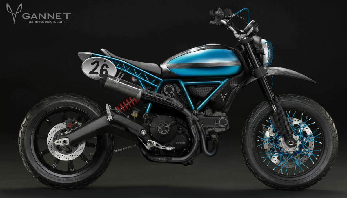 Ducati Scrambler Concepts by Gannet 
Design For Sale Specifications, Price and Images