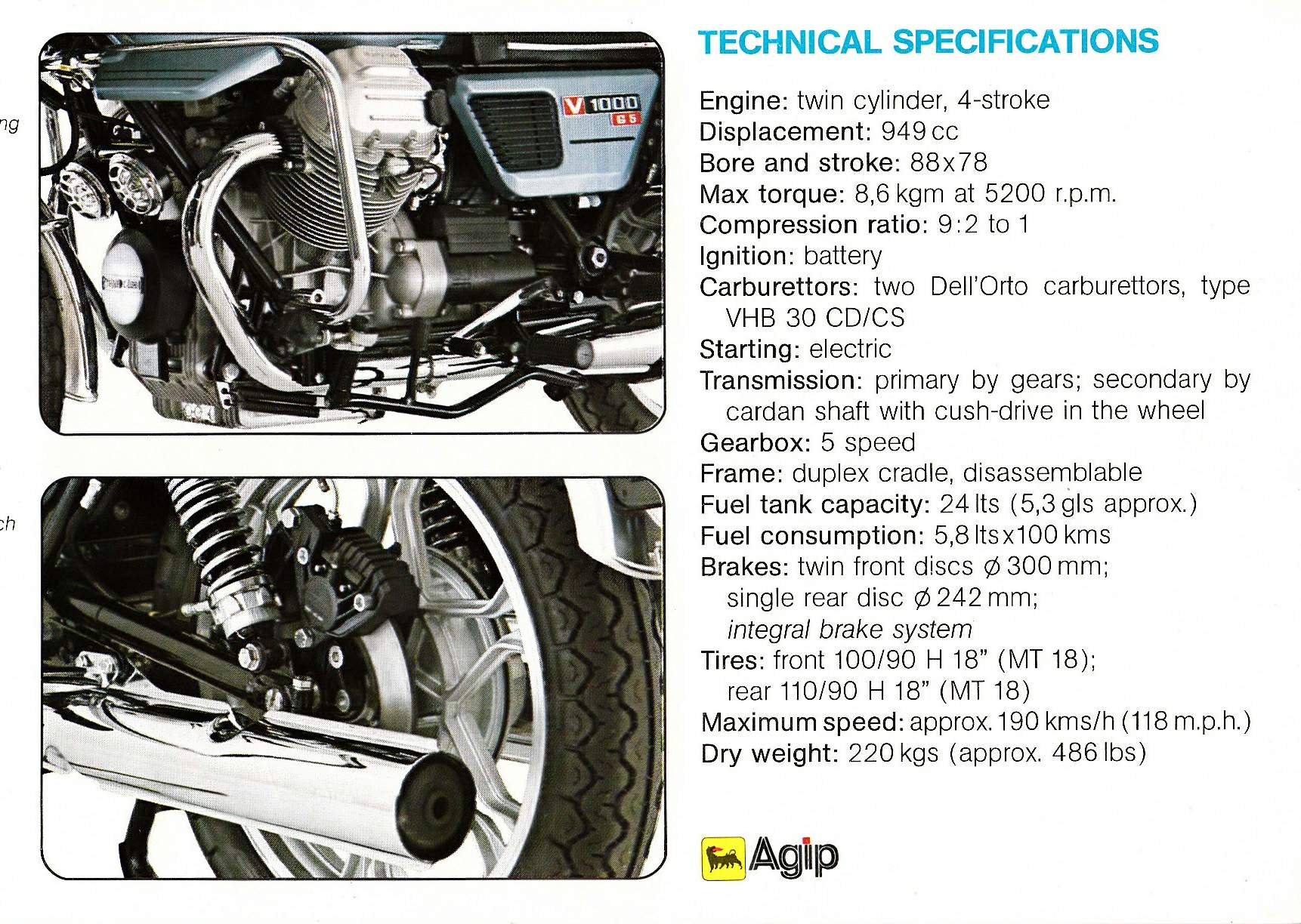Moto Guzzi V 1000G5 For Sale Specifications, Price and Images