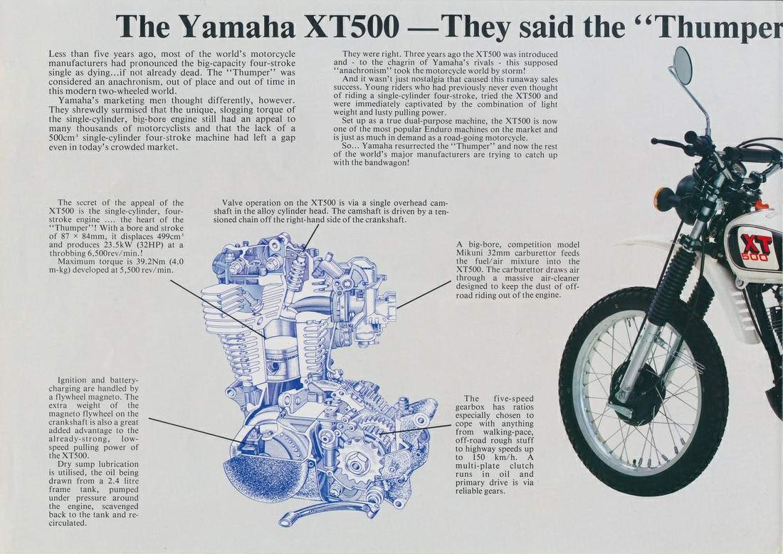 Yamaha XT 500 For Sale Specifications, Price and Images