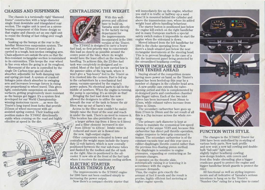 Yamaha XT 600Z Ténéré For Sale Specifications, Price and Images