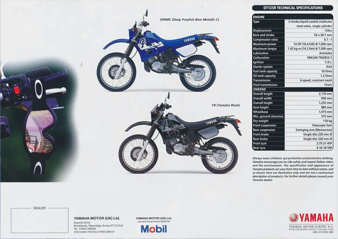 Yamaha DT 125RE For Sale Specifications, Price and Images