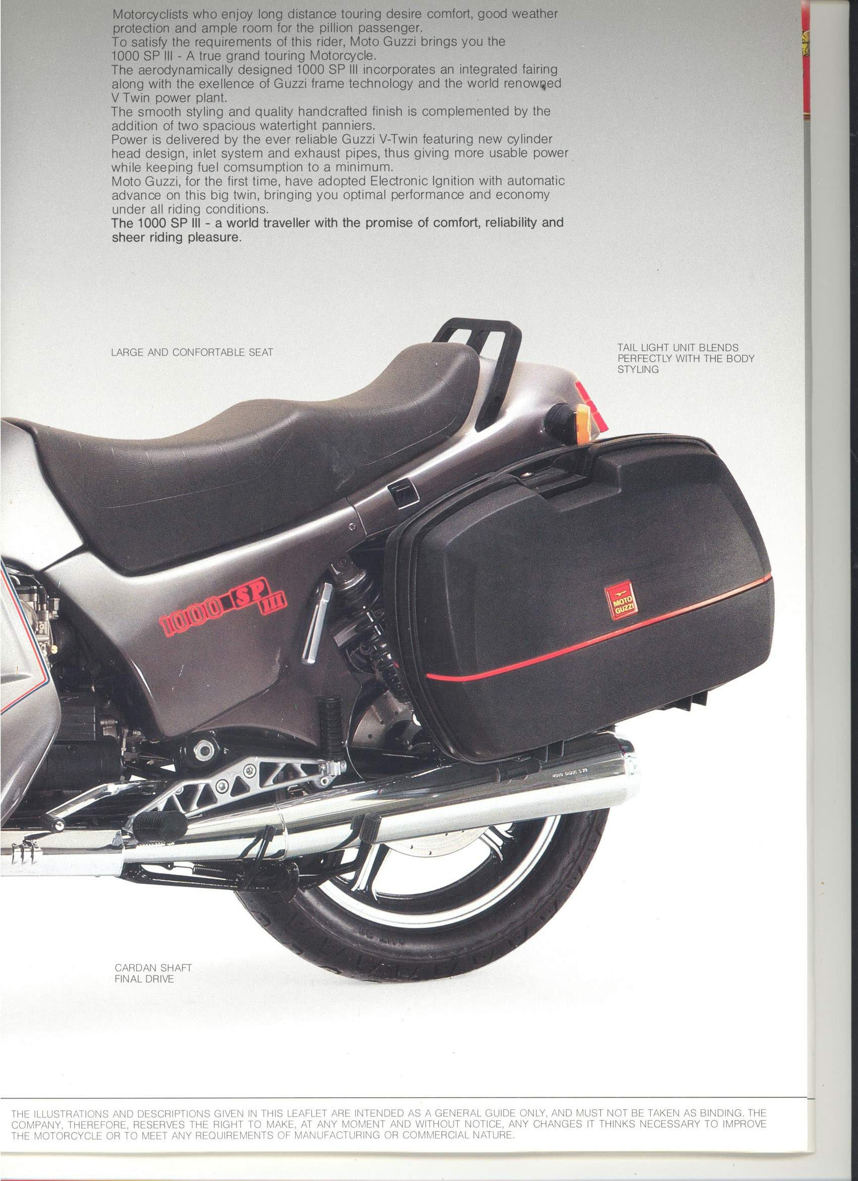 Moto Guzzi 1000SPIII For Sale Specifications, Price and Images