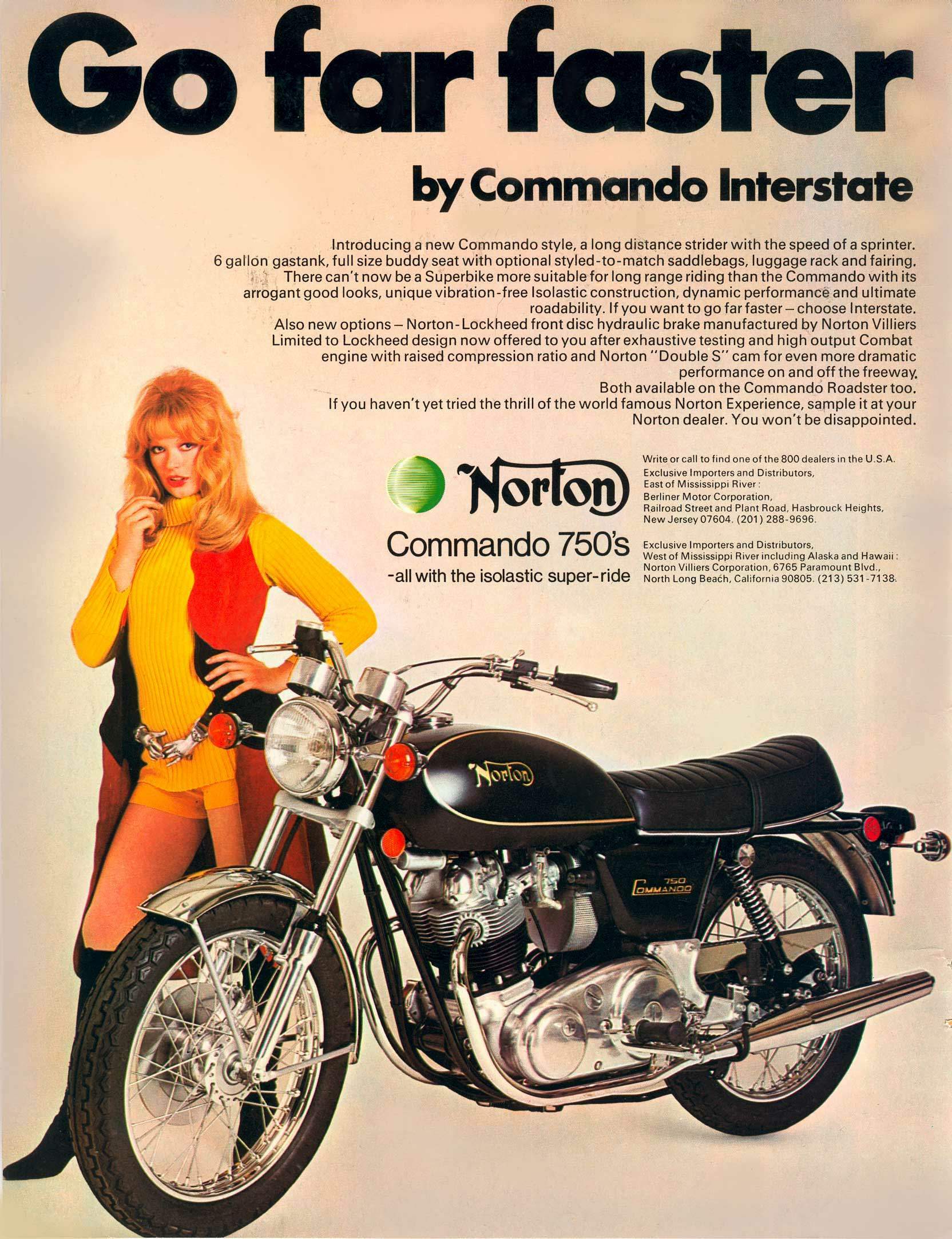 Norton Commando 750 
Interstate For Sale Specifications, Price and Images