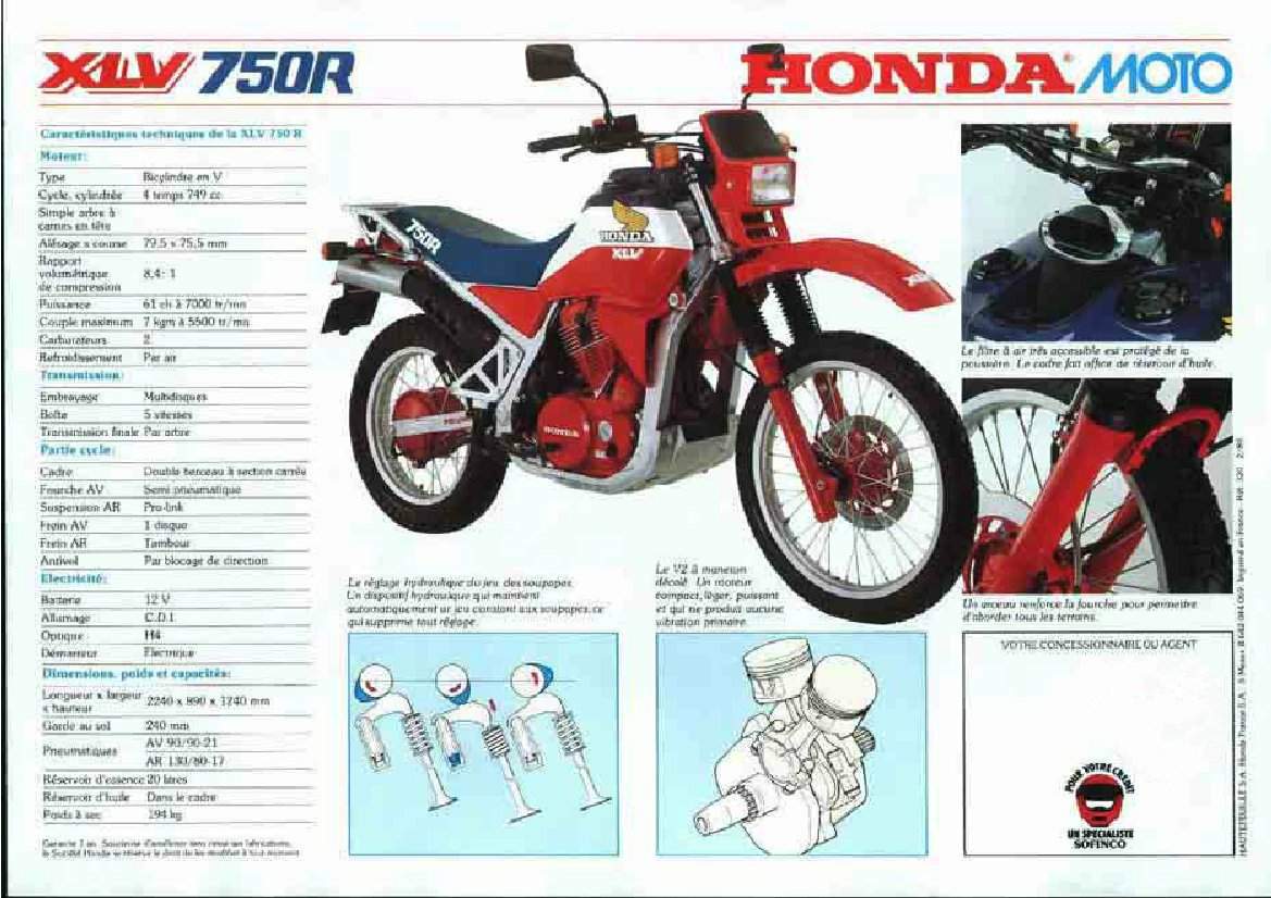 Honda XLV 750 For Sale Specifications, Price and Images