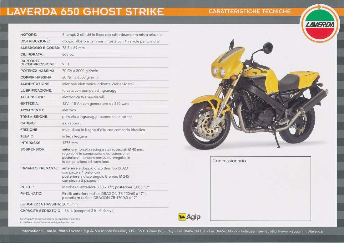 Laverda 650 Ghost Strike For Sale Specifications, Price and Images
