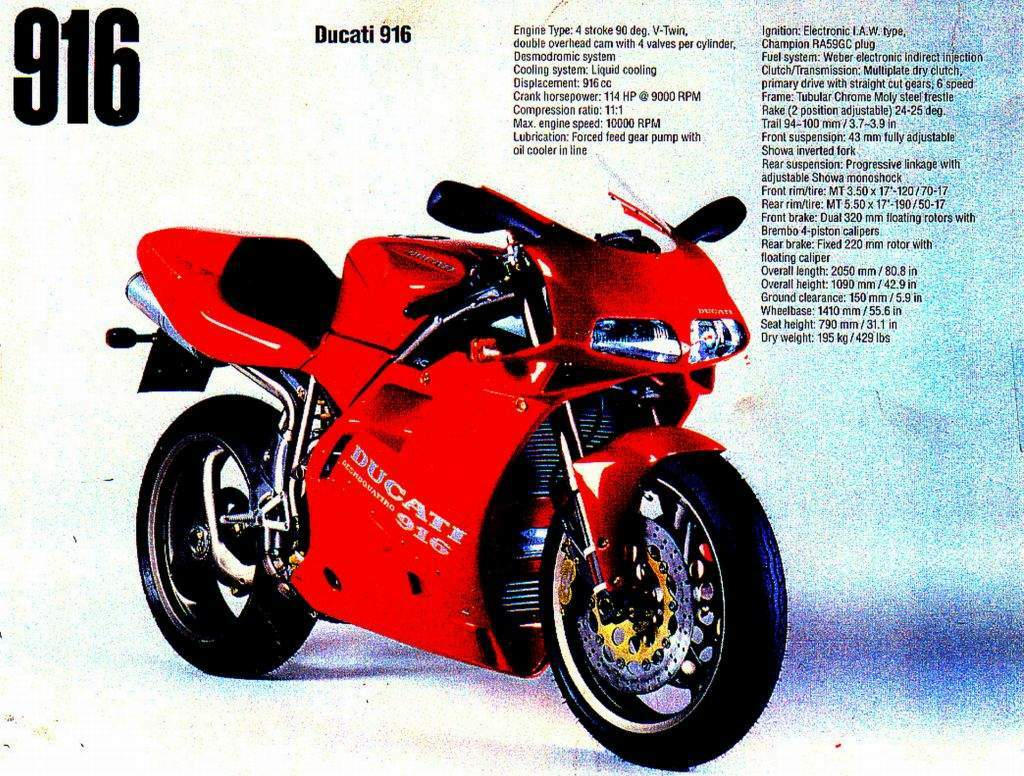 Ducati 916 For Sale Specifications, Price and Images