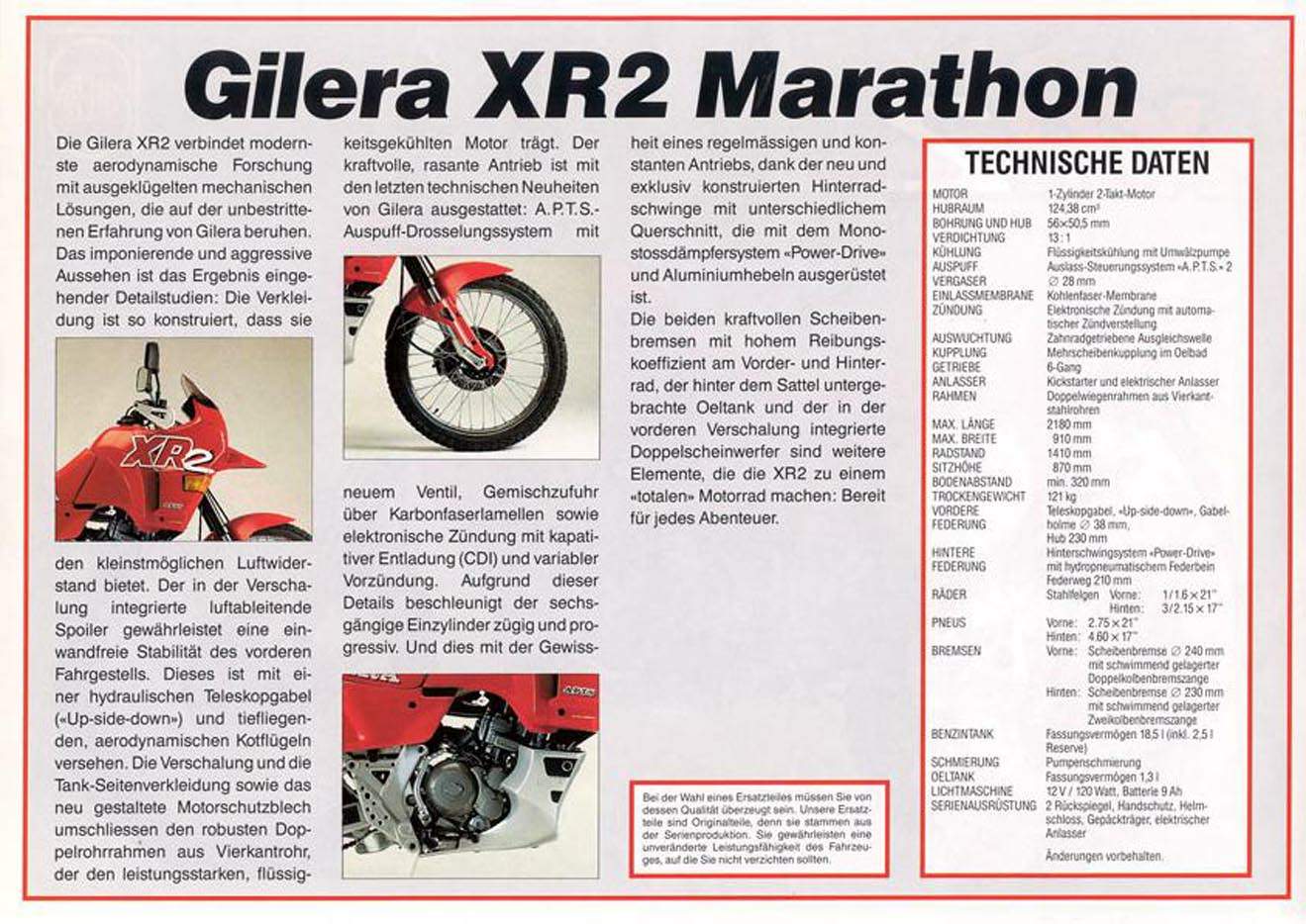 Gilera XR-2 125 For Sale Specifications, Price and Images