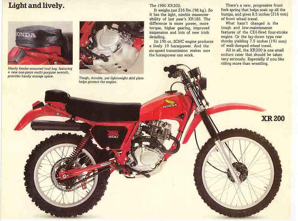 Honda XR 200 For Sale Specifications, Price and Images