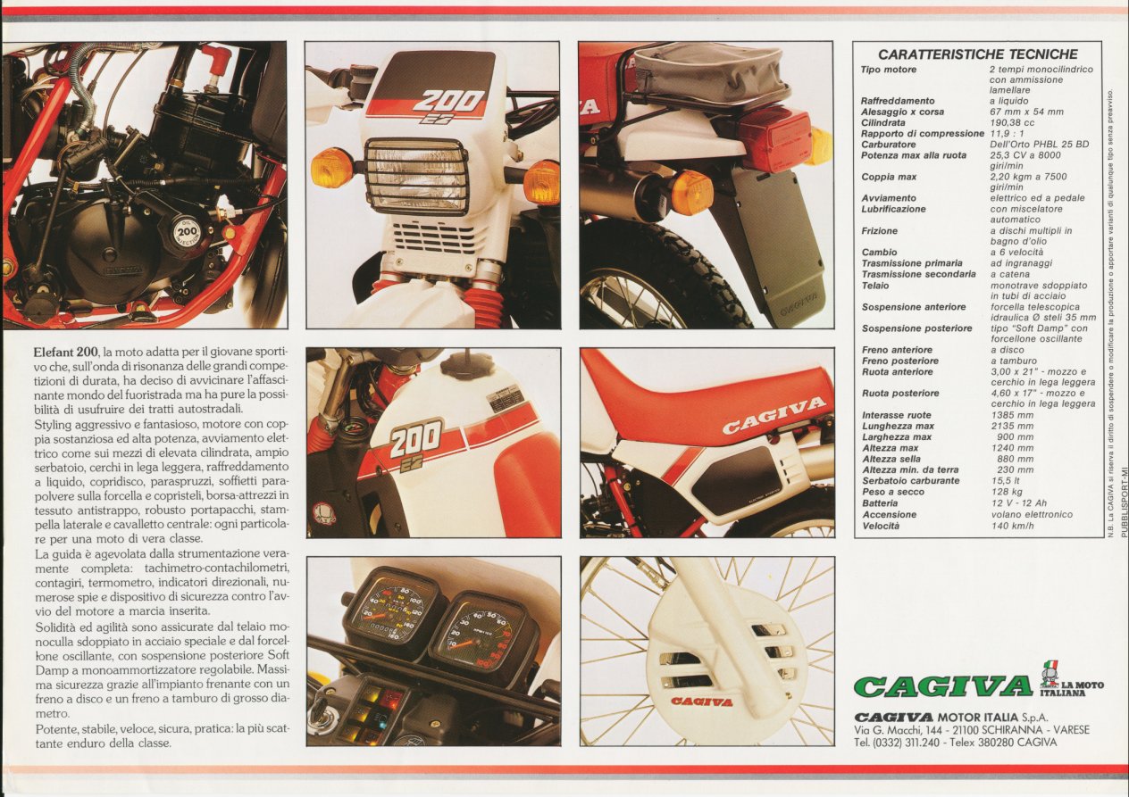 Cagiva Elefant 200 For Sale Specifications, Price and Images
