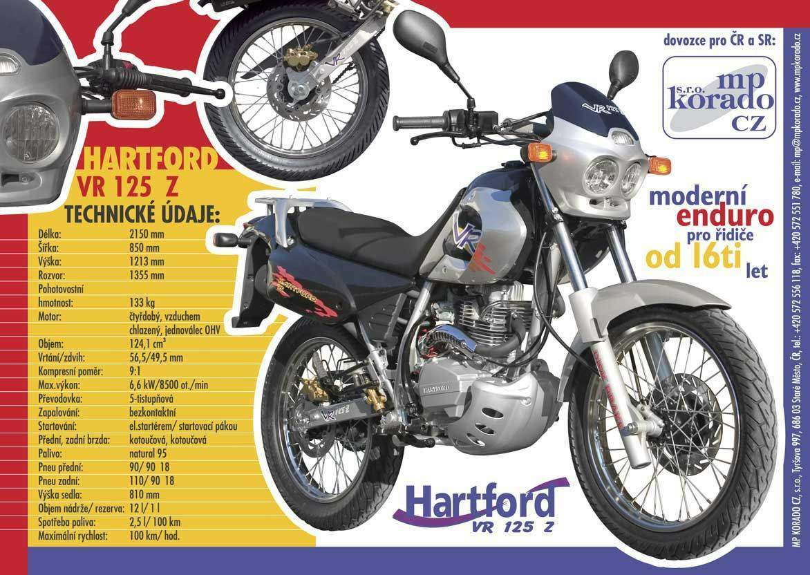Hartford VR 125Z For Sale Specifications, Price and Images