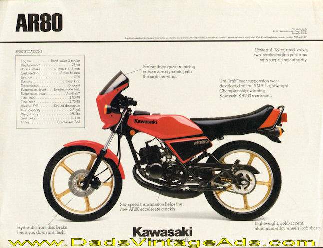 Kawasaki AR 80 For Sale Specifications, Price and Images