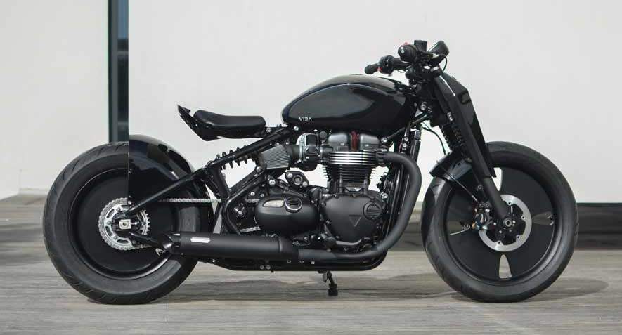 VIBA Qora Triumph Bonneville Bobber For Sale Specifications, Price and Images