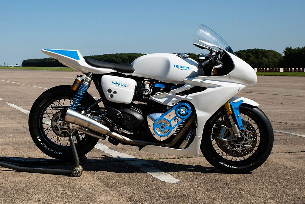 Triumph Thruxton R Supercharged “The White Bike” For Sale Specifications, Price and Images