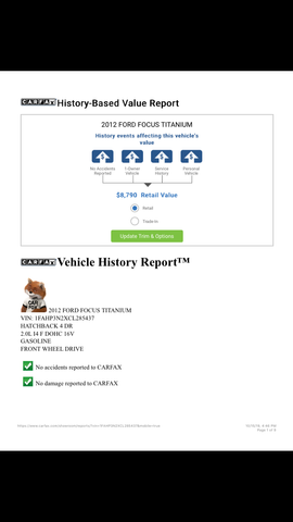  2012 Ford Focus Titanium